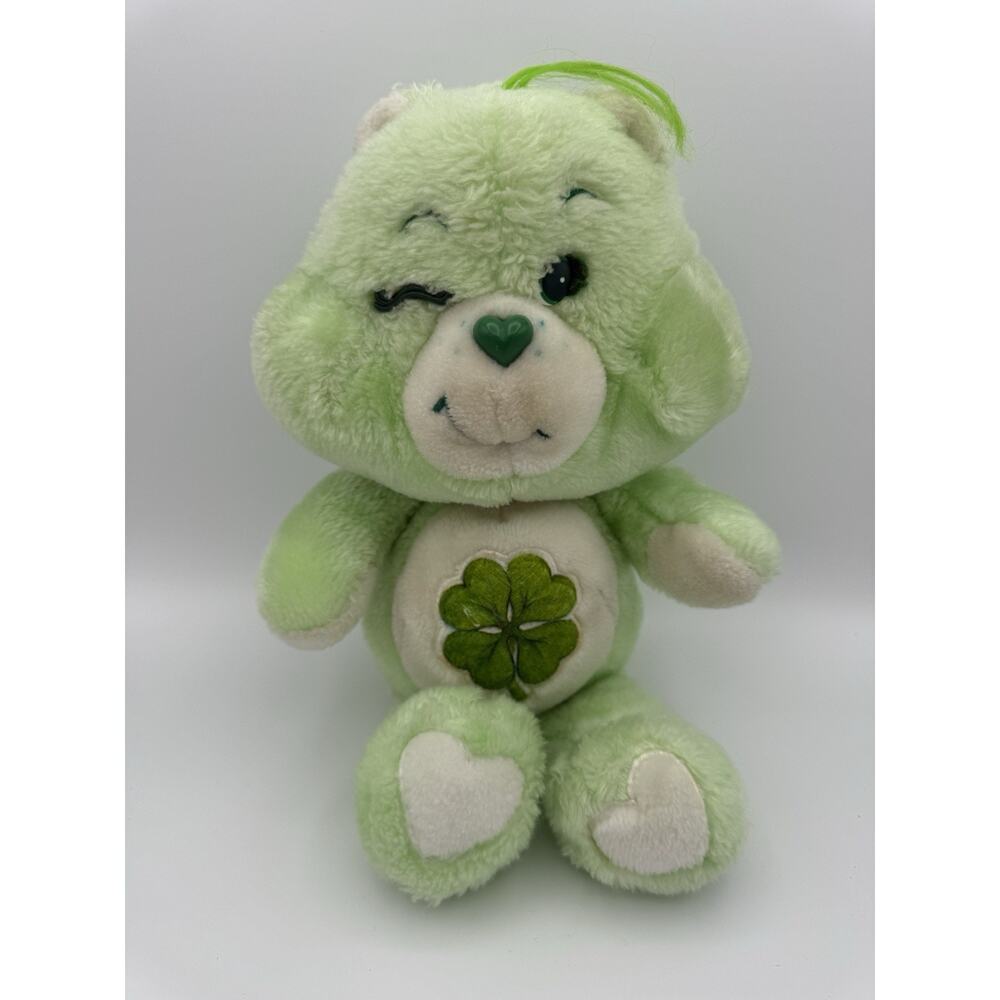 VTG Care Bears 1983 Good Luck Bear Green Plush Shamrock
